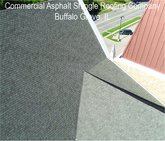 Grey Commercial Asphalt Shingle Roof For Large commercial property Buffalo Grove Illinois
