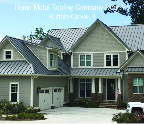 standing seam metal roof for residential home buffalo grove