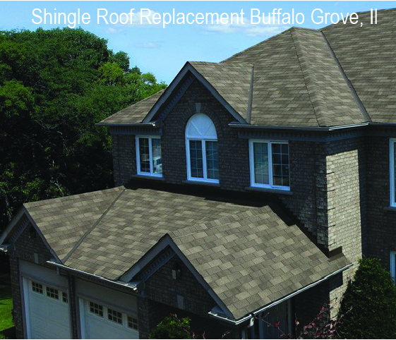 Brown luxury shingle roof installation for home in buffalo grove il